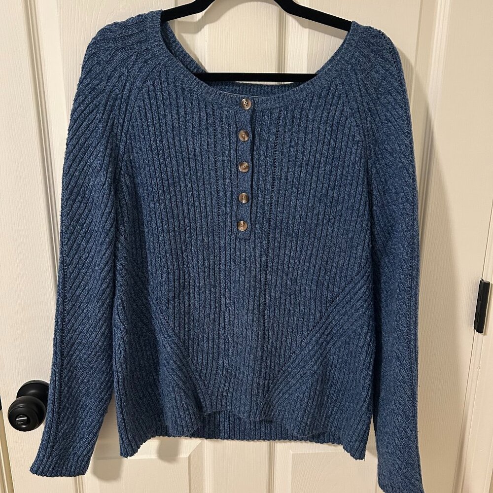 Sundance Birdie Henley Button Top Sweater